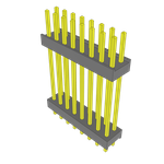Conn Board Stacker HDR 16 POS 2.54mm Solder ST Thru-Hole Bulk