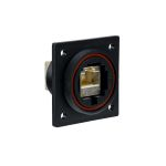 Conn RJ-45 F 8 POS ST Panel Mount 8 Terminal 1 Port Cat 5e Bulk