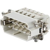 Weidmuller-1650610000 Steckverbinder, rechteckig Conn Rectangular M 10Signal/1Ground POS Screw ST Panel Mount