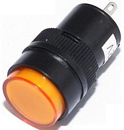 Mallory Sonalert Products-FL1P-16NJ-1-Y12V Panel Mount Indicators LED Panel Mount Indicator Uni-Color Yellow 1500mcd 2-Pin Bulk