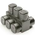 BURNDY-1PLD2503 Steckverbinder, Klemmenblöcke UV Black Covered Distribution Terminal Block Connectors