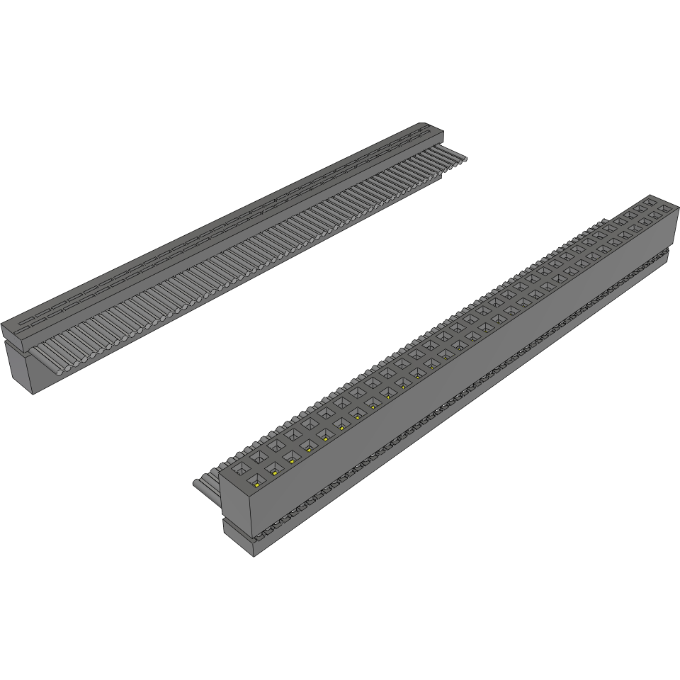 Samtec-IDSD-32-D-05.00-G-R Flachband Kabelbaugruppen Cable Assembly 0.127m 28AWG 1.27mm 64 to 64 POS IDC Connector to IDC Connector F-F Bulk