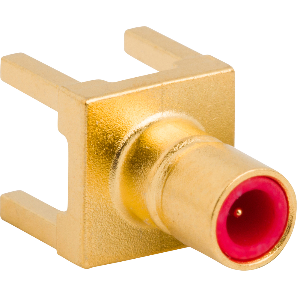 Amphenol RF-903-512J-71P RF-Steckverbinder Conn SMB 0Hz to 4GHz 75Ohm Solder ST Thru-Hole RCP Gold