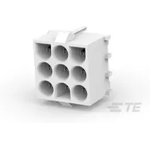 Conn Shrouded Header (4 Sides) HDR 9Power POS 6.35mm Solder ST Thru-Hole Bag