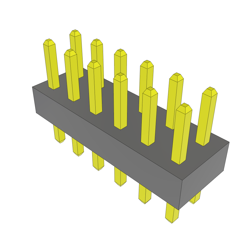 Samtec-TMMH-106-01-F-D Steckverbinderleisten und Leiterplattenbuchsen Conn Unshrouded Header HDR 12 POS 2mm Solder ST Top Entry Thru-Hole Bulk