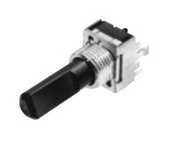 Panasonic-EVU-F2MFL3D14 Widerstandstrimmern, Potenziometern und Regelwiderstande Res POT 10K Ohm 20% 0.05W(1/20W) 1(Elec)/1(Mech)Turns 6mm (13 X 33.7mm) Pin Panel Mount/Bracket Mount Bulk