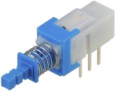 ALPS ALPINE CO., LTD-SPUN192600 Druckknopfschalter Switch Push Button N.O./N.C. DPDT Plunger 1A 30VDC Latching PC Pins Thru-Hole Bulk