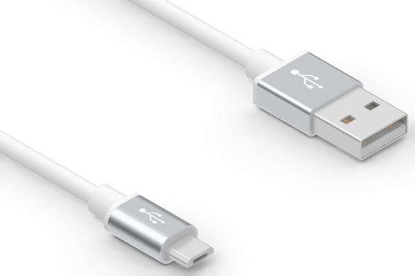 Tensility International-10-02351 Cable Assembly USB Cable Assembly USB 1m USB Type A to Micro USB Type B 4 to 5 POS PL-PL 28AWG