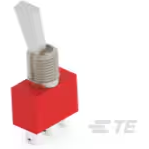 TE Connectivity-A103P3ZQ04 Switch Toggle Switch Toggle ON OFF ON SPDT Flat Lever Wire Lug 5A 250VAC 28VDC Panel Mount with Threads Bulk