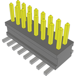 Conn Unshrouded Header HDR 16 POS 1.27mm Solder ST Top Entry SMD TIGER CLAW™ Tube