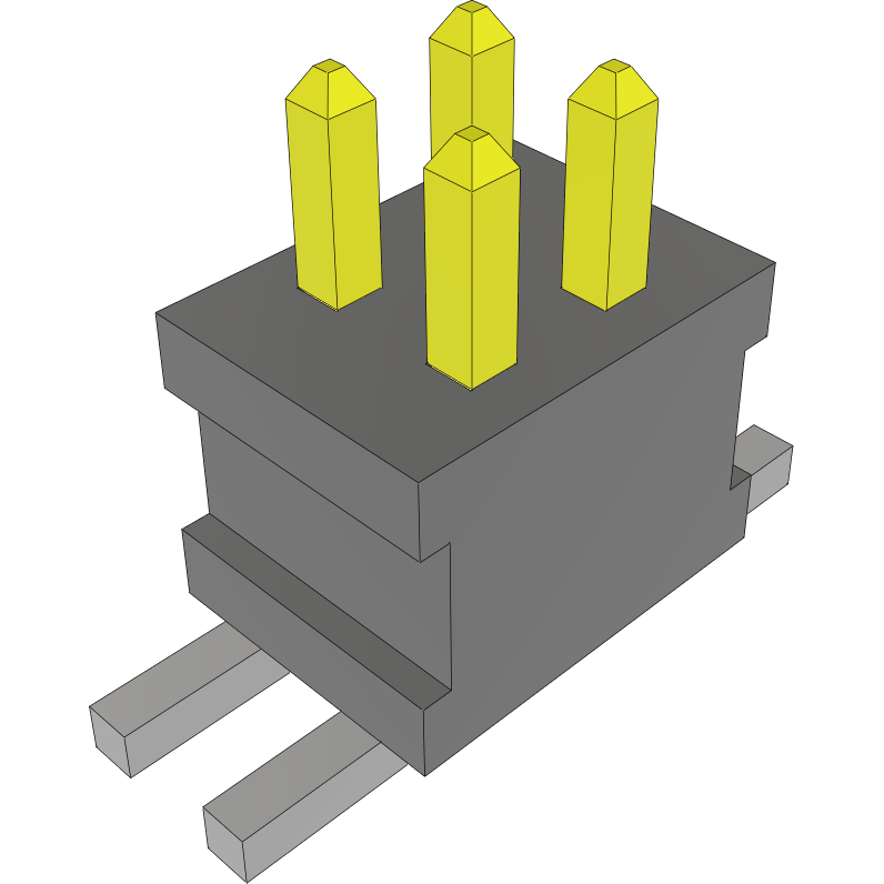 Samtec-FTSH-102-03-L-DV Steckverbinderleisten und Leiterplattenbuchsen Conn Unshrouded Header HDR 4 POS 1.27mm Solder ST Top Entry SMD TIGER CLAW™ Layer