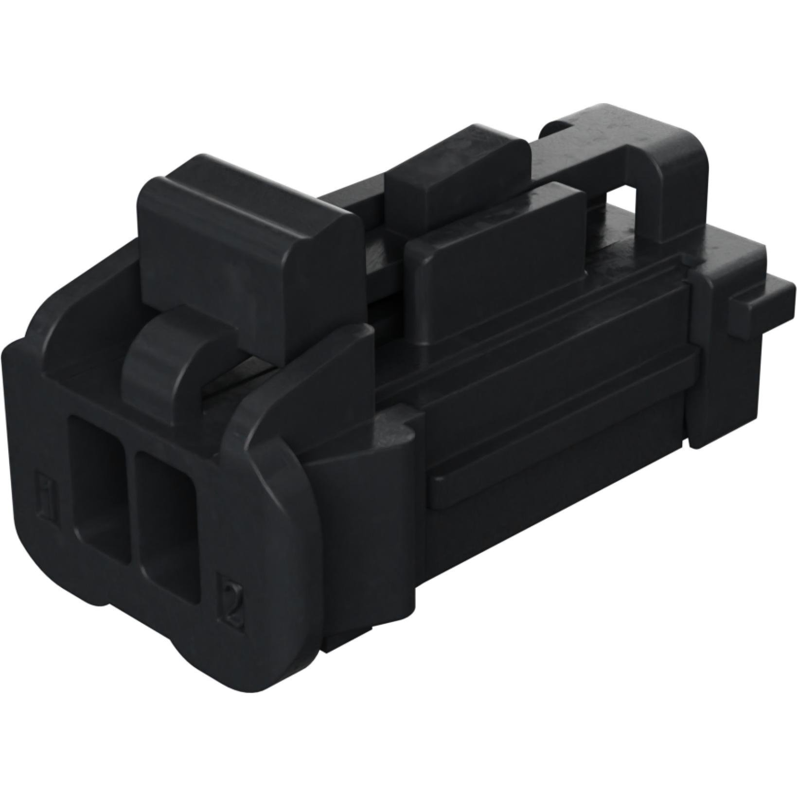Molex-98817-1021 Connector Discrete Wire Housing Conn Housing F 2 POS 3.33mm Crimp ST Cable Mount Black Carton