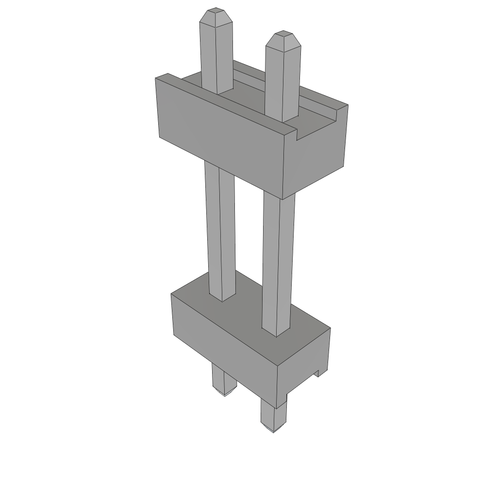 Samtec-TW-02-09-T-S-273-092 连接器插头及 PCB 插座 Conn Board Stacker HDR 2 POS 2mm Solder ST Top Entry Thru-Hole Bulk