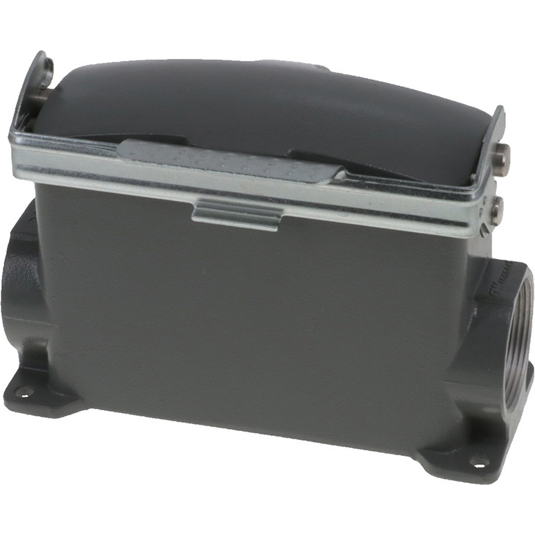 Molex-7824.7299.0 抽缩起动适配器 Housing 90° 24 Shell Size Polyester Powder Die Cast Aluminum GWconnect®