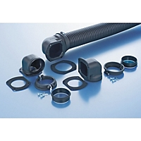 Thomas & Betts-BGOV-70 Kabelzubehör Nylon Gov Flange, 90 Degree Elbow Connector - Fits to NW 70, Color Black