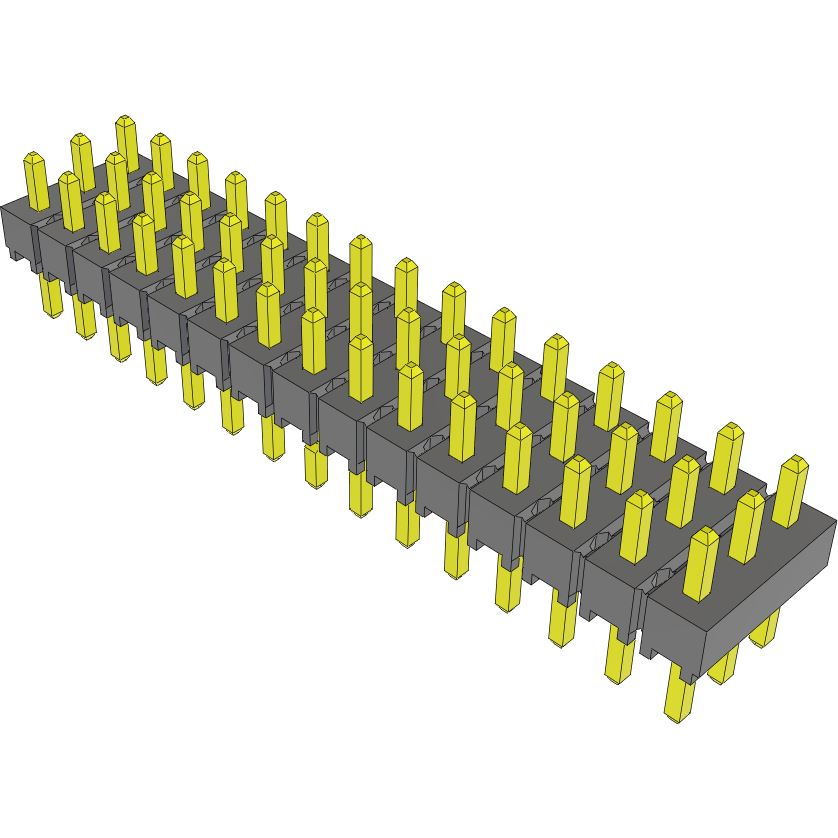 Samtec-HTSW-115-05-G-T-LL Steckverbinderleisten und Leiterplattenbuchsen Conn Unshrouded Header HDR 45 POS 2.54mm Solder ST Top Entry Thru-Hole Bulk