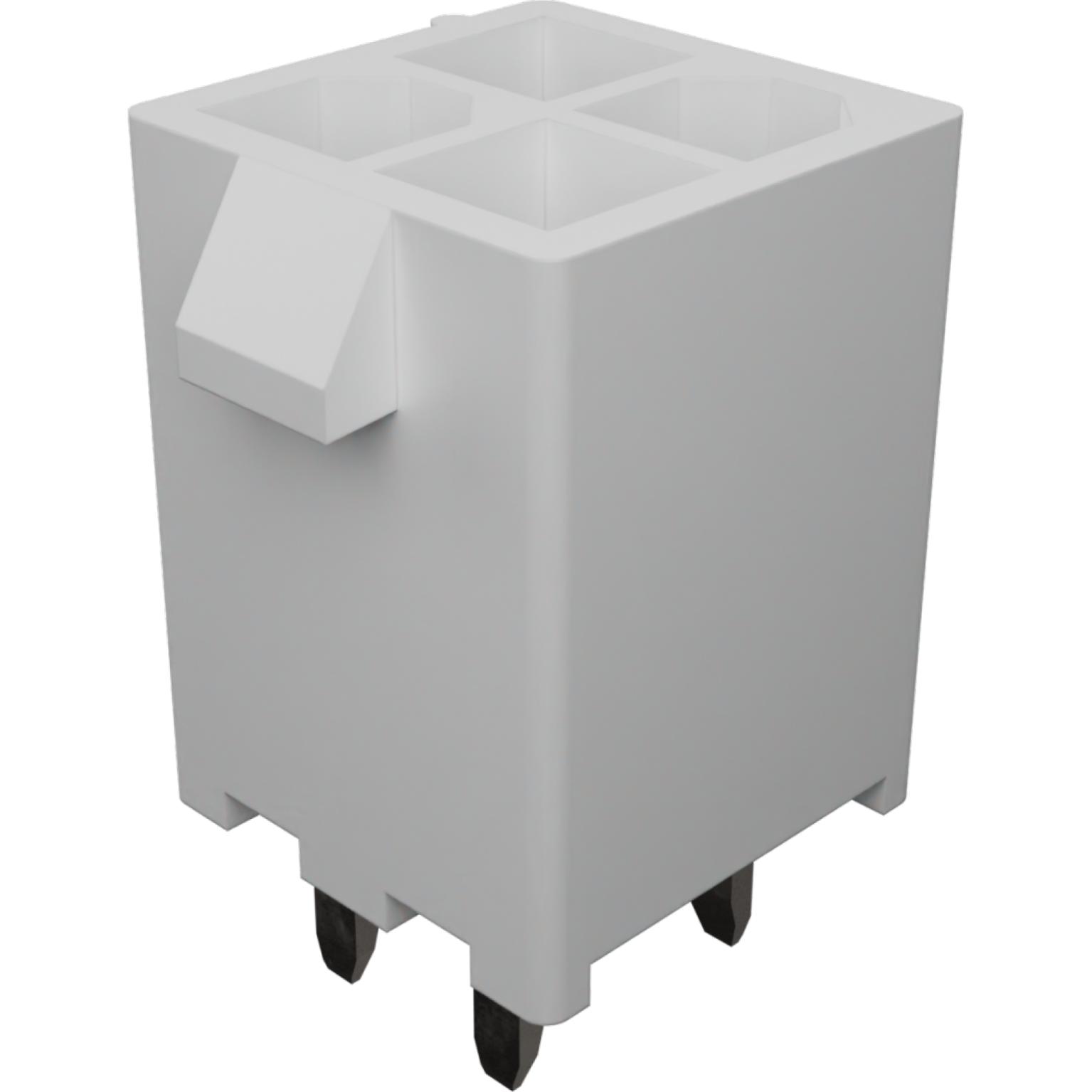 Molex-0469990127 Embases de raccordement et réceptacles PCB Conn Wire to Board HDR 4Power POS 4.2mm Solder ST Top Entry Thru-Hole Tray