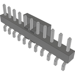 Conn Unshrouded Header HDR 11 POS 2mm Solder RA Side Entry SMD Tube