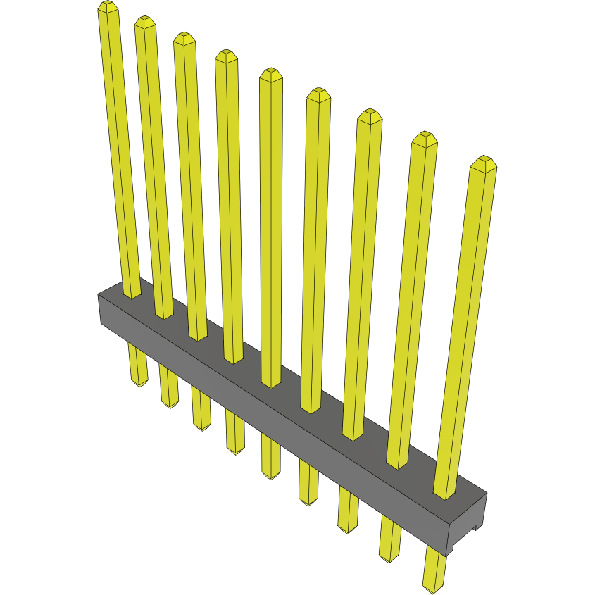 Samtec-MTMM-109-13-F-S-485 Piastre connettori e prese PCB Conn Unshrouded Header HDR 9 POS 2mm Solder ST Top Entry Thru-Hole Bulk