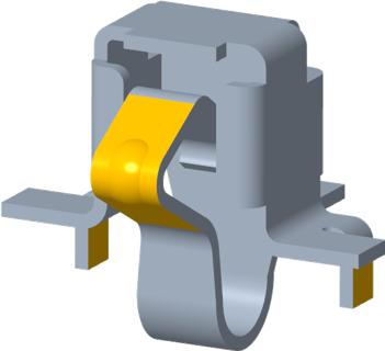 Sunway Communication-FCALS14502A1PC Contact de raccordement L-Shape 145 Side Contact Spring with 0.30.60mm compression