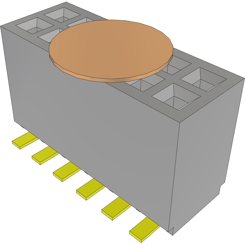 Samtec-SFMC-106-L2-S-D-K-TR Connector Headers and PCB Receptacles Conn Socket Strip SKT 12 POS 1.27mm Solder ST Top Entry SMD T/R