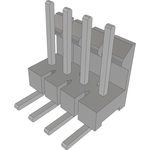 Conn Wire to Board HDR 4 POS 2.54mm Solder RA Side Entry Thru-Hole Bulk