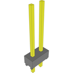 Conn Unshrouded Header HDR 2 POS Solder ST Top Entry Thru-Hole Bulk