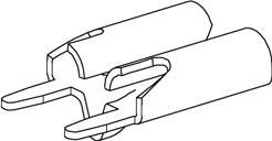 Zierick Manufacturing Corporation-1154 Terminales del conductor Quick Disconnect Terminal Brass M 12.19mm Matte Tin Over Copper Loose