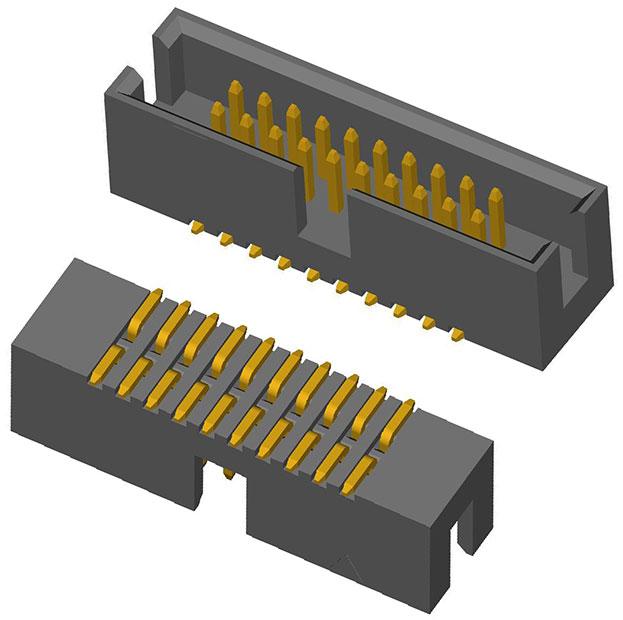 CnC Tech, LLC-3221-40-0300-00 连接器插头及 PCB 插座 Conn Shrouded Header HDR 40 POS 1.27mm Solder ST SMD