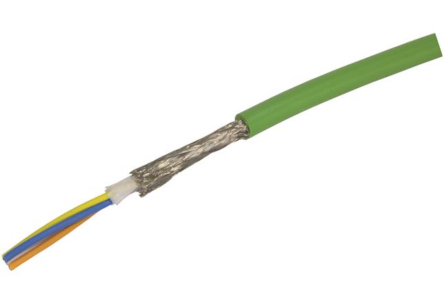 HARTING-09456001110 Câble multiconducteur Multi-Conductor Cable 4Conductors 22AWG 7.5mm Green 20m