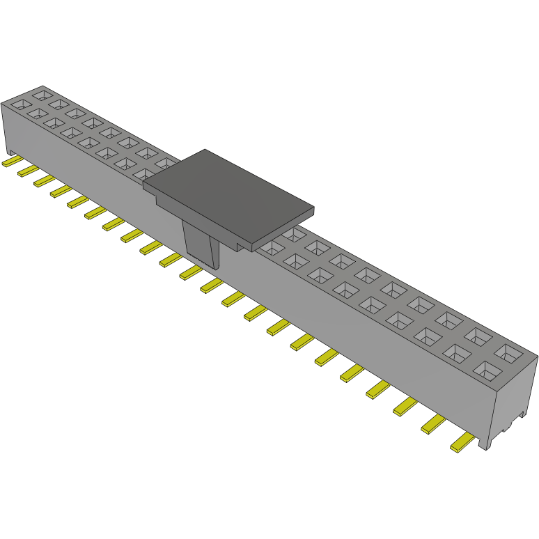 Samtec-MMS-122-02-L-DV-P-TR Cabezales del conector y receptáculos PCB Conn Socket Strip SKT 44 POS 2mm Solder ST Top Entry SMD T/R