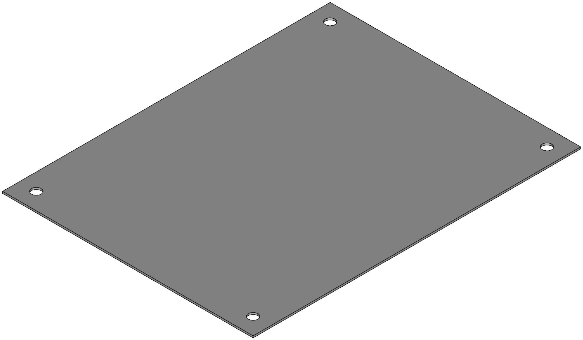 Hammond Manufacturing-18P1713 null Inner Panel, Steel, White, Galvanized, 17 In Length, 13 In Width