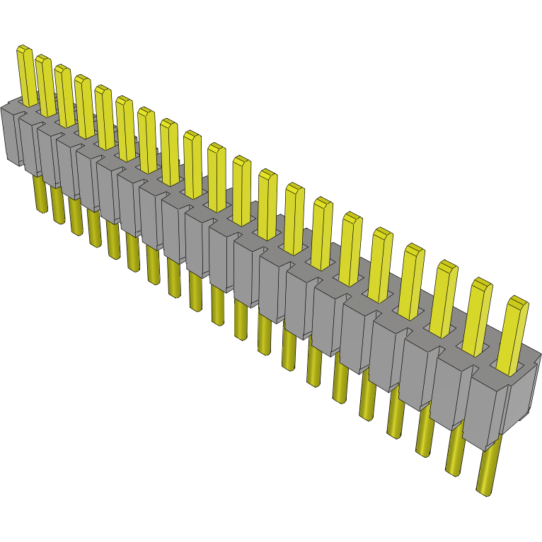 Samtec-MTMS-120-02-G-S-100 Steckverbinderleisten und Leiterplattenbuchsen Conn Unshrouded Header HDR 20 POS 1.27mm Solder ST Top Entry Thru-Hole Tube