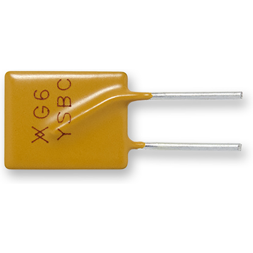 Littelfuse-RF3240-000 PTC, rückstellbare Sicherung PTC Resettable Fuse 6A(hold) 10.2A(trip) 16VDC 100A 2.8W 3.3s 0.01Ohm Radial 10.7 X 3 X 17.1mm Bag