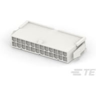 TE Connectivity-2-1586018-4 Einzeladersteckverbinder, Gehäuse Conn Housing PL 24 POS 4.2mm Crimp ST Panel Mount White Bag