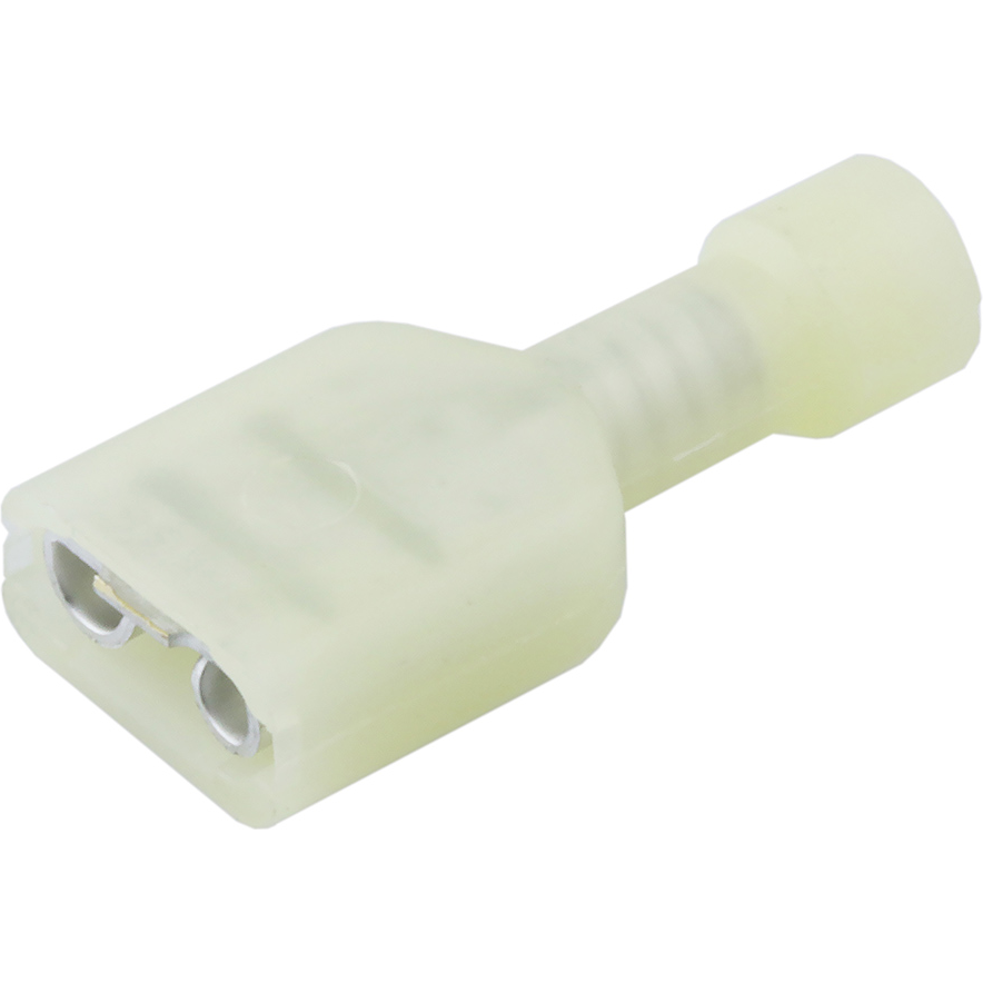 Molex-190030073 Terminales del conductor Quick Disconnect Terminal 24-26AWG Brass Yellow F 21.84mm Electro Tin InsulKrimp™ T/R