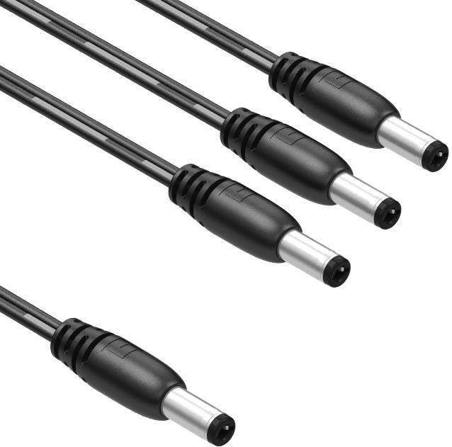 Tensility International-10-02732 Cable Assembly DC Power Cable Assembly 0.45m DC Power Plug to 3DC Power Plug 2 to (2/2/2)POS (3)M-M 18AWG