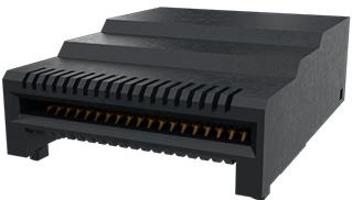 Amphenol Communications Solutions-UE36A10102000T Raccordement téléphone et télécom Conn QSFP-DD PL 76 POS 0.8mm Solder RA SMD 76 Terminal 1 Port T/R