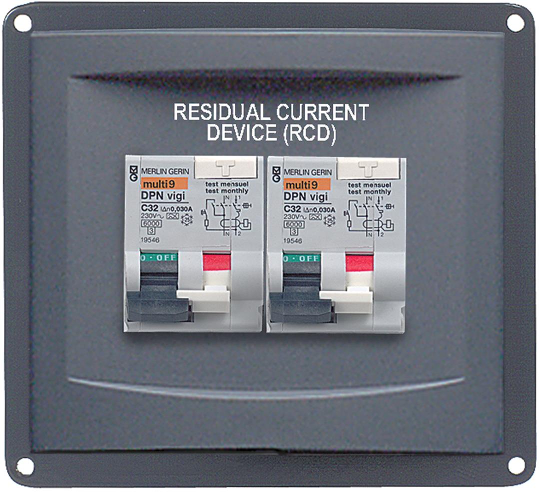 BEP Marine-900-RCD-16A Stromkreisunterbrecher Panel Mounted RCD 1 x 16A