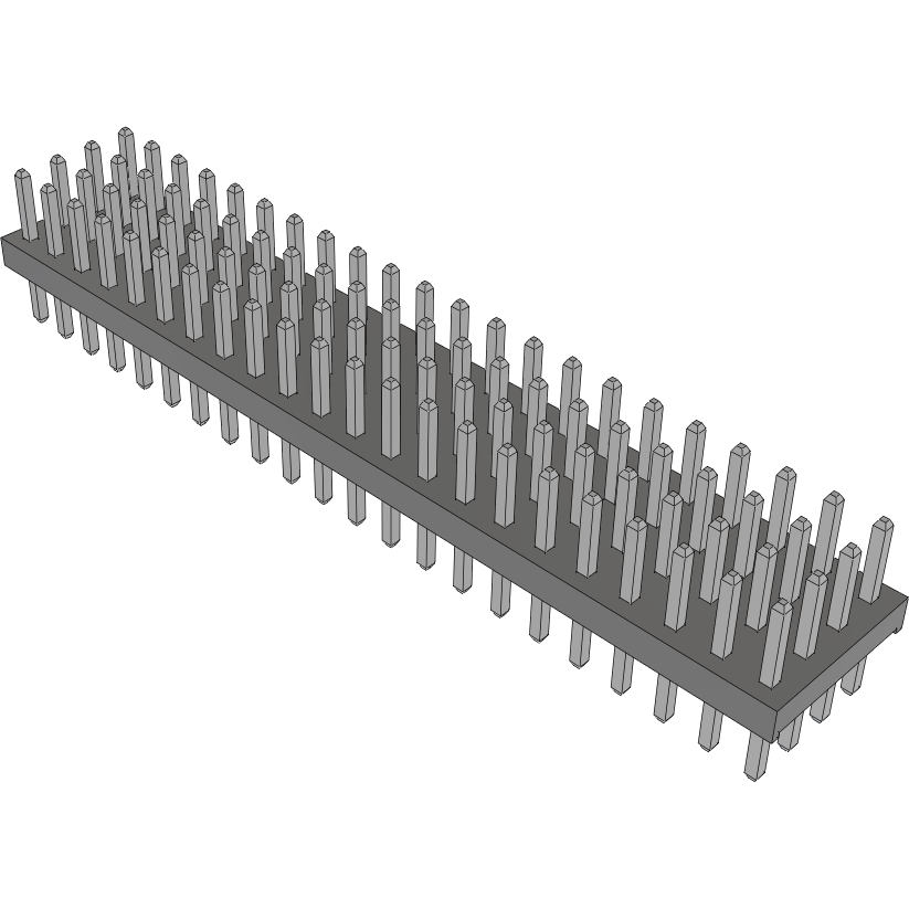 Samtec-MTMM-122-04-T-Q-140 连接器插头及 PCB 插座 Conn Unshrouded Header HDR 88 POS 2mm Solder ST Top Entry Thru-Hole Bulk