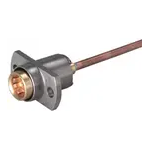 Conn BMA 0Hz to 18GHz 50Ohm Solder ST Flange Mount RCP Gold Over Nickel