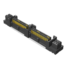 Samtec-QFS-026-04.25-L-D-RF2-P-TR Connector Headers and PCB Receptacles Conn Micro High Speed Socket Strip SKT 4Coaxial/52Signal POS 6.35mm/0.635mm Solder ST SMD/Thru-Hole T/R