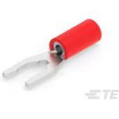 TE Connectivity-53242-2 Connector Terminals Spring Spade Terminal 16-22AWG Brass Red 23.37mm Tin T/R