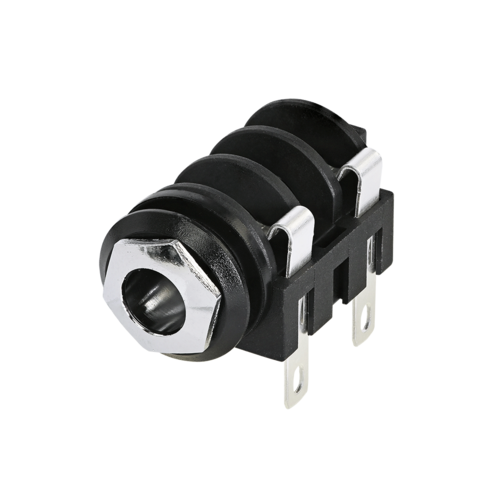 Neutrik Group-NMJ2HC-S Connettore audio e video Conn 1/4" Mono Jack F 2 POS Solder Lug RA Panel Mount 2 Terminal 1 Port