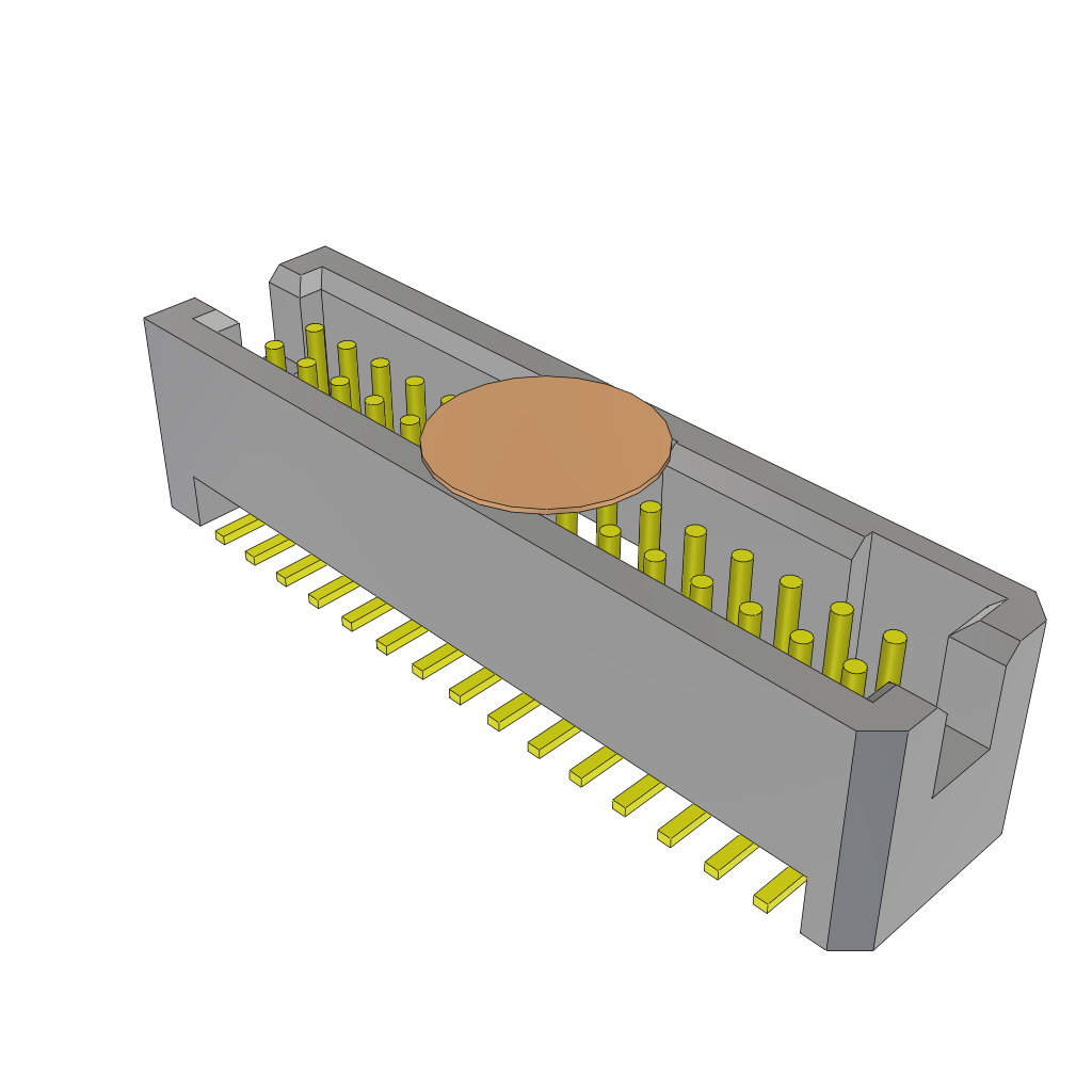 Samtec-TFML-115-02-STL-D-K Steckverbinderleisten und Leiterplattenbuchsen Conn Shrouded Header (4 Sides) HDR 30 POS 1.27mm Solder ST Top Entry SMD TIGER EYE™ Tube