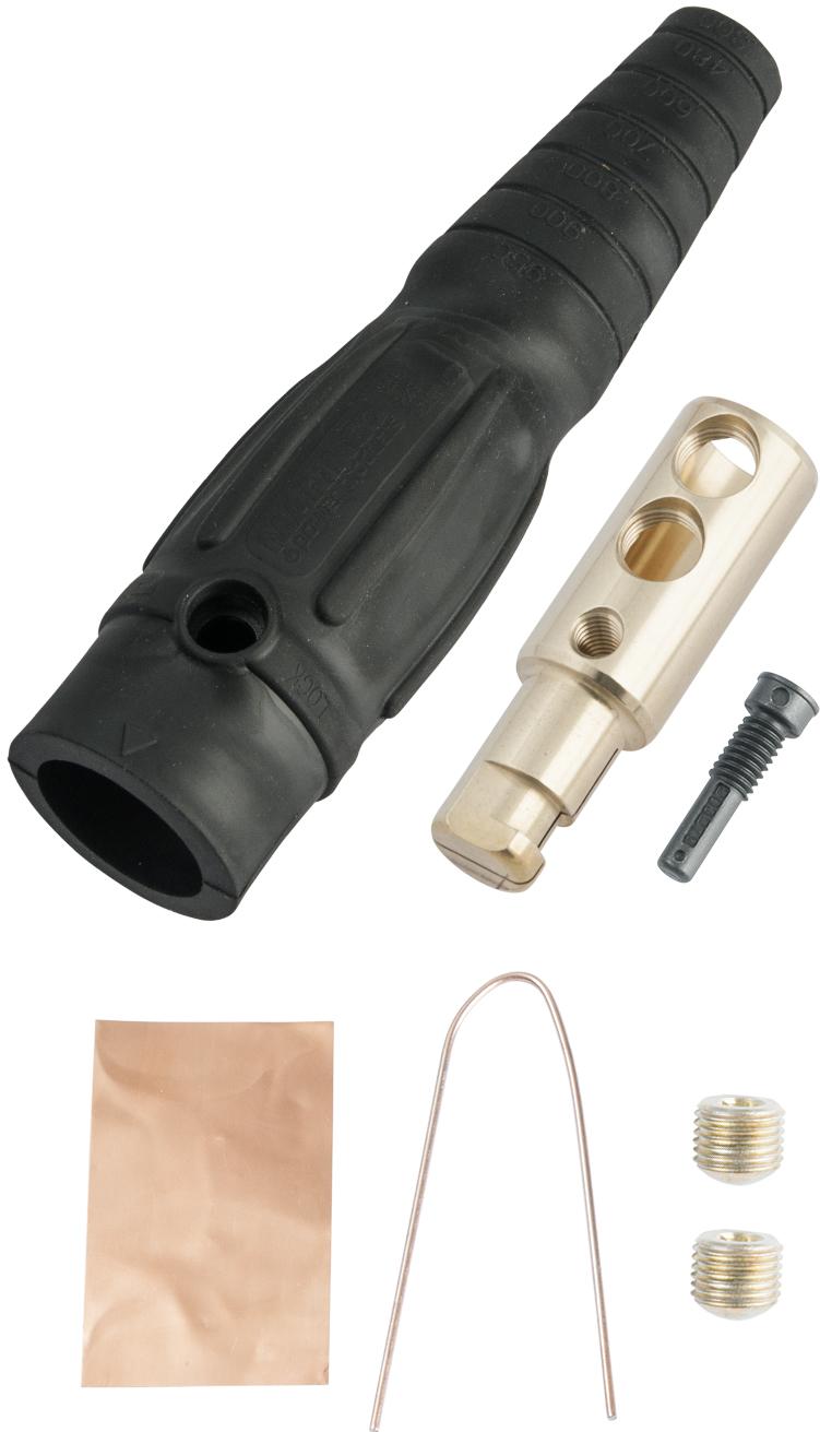 Marinco-CLS1840MB-A Steckverbinder CLS Series Inline (400A / 600V) 2/0 - 4/0 AWG Male - Black (A)