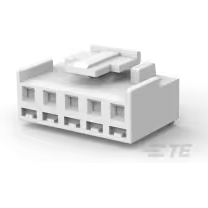 TE Connectivity-2132781-5 Gaine de câblage de raccordement discret Conn Housing RCP 5 POS 3.96mm Crimp ST Cable Mount Natural Bag