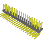 Conn Unshrouded Header HDR 40 POS 2.54mm Solder RA Side Entry Thru-Hole Bulk