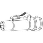 Conn Housing PL 1 POS Crimp ST Cable Mount Black