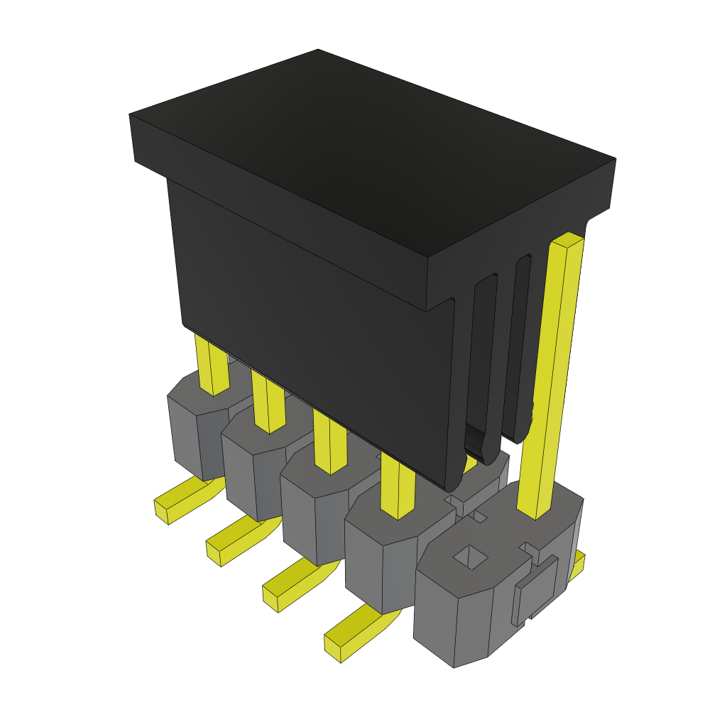 Samtec-TSM-105-02-S-DV-009-P-FR Connector Headers and PCB Receptacles Conn Unshrouded Header HDR 10 POS 2.54mm Solder ST Top Entry SMD T/R